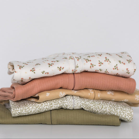 Zip Footie Sleeper Rib | Herb