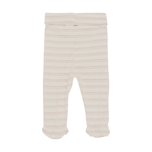 Flat back product image of footed baby leggings