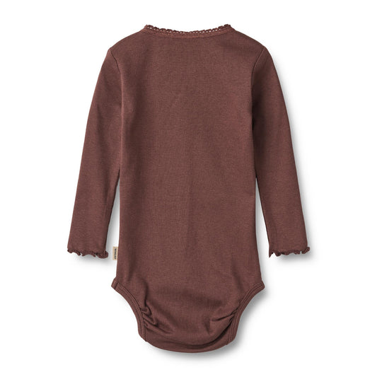 Lotta Rib Bodysuit | Eggplant