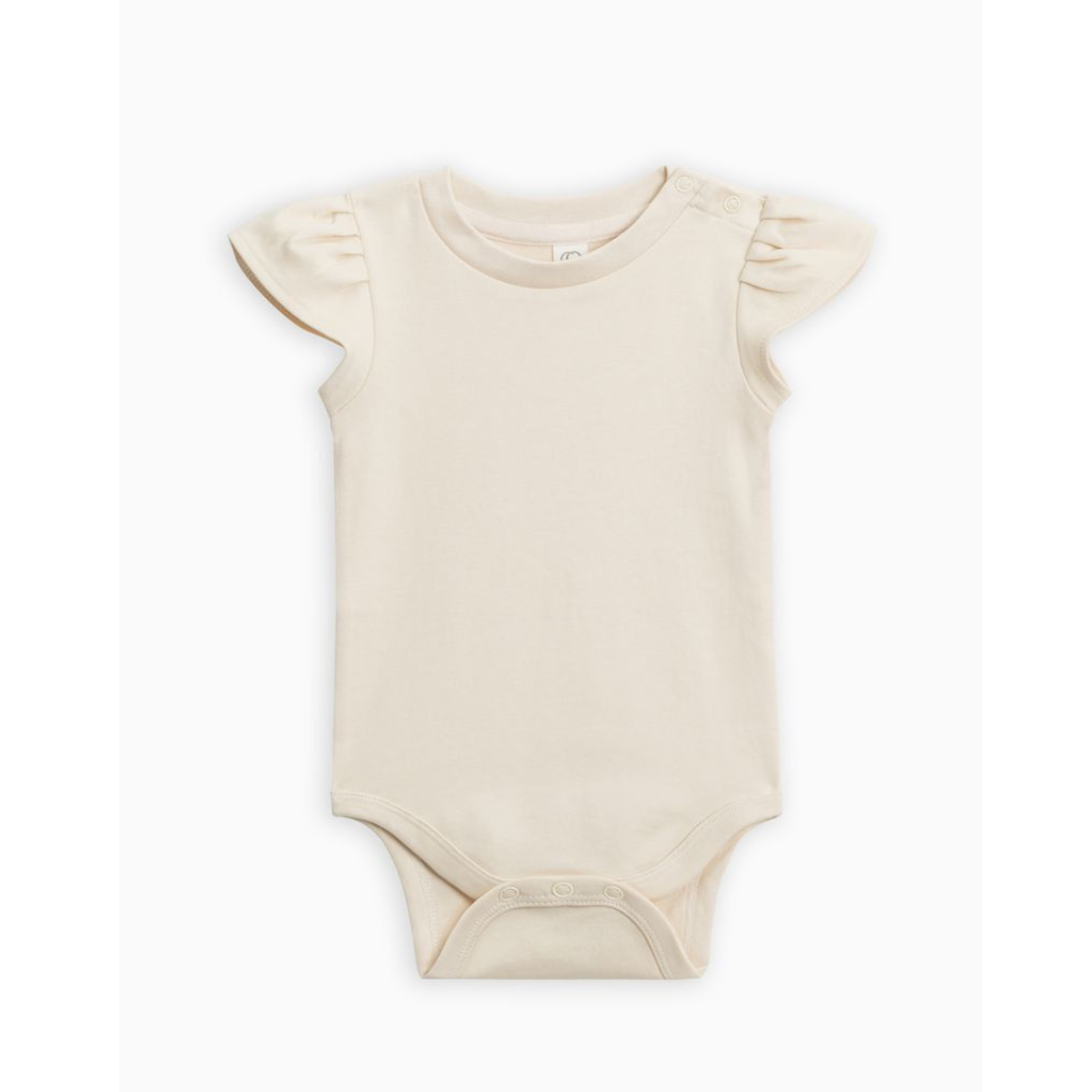 Petal Sleeve Bodysuit | Ivory