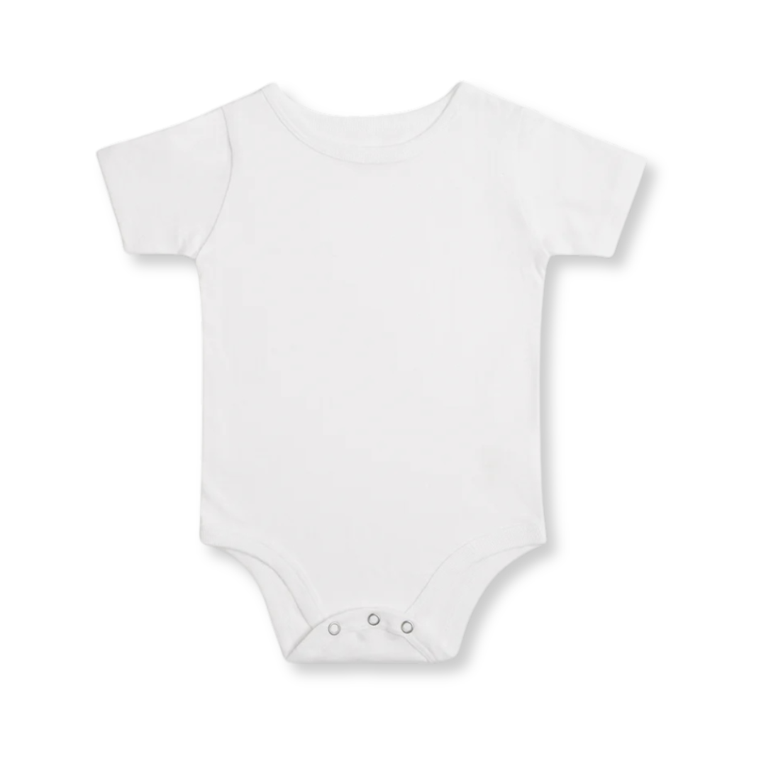 Short Sleeve Bodysuit | White