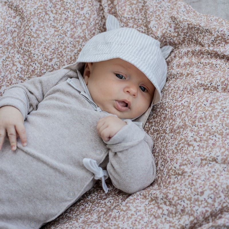 Cozy Terry Babysuit | Camel