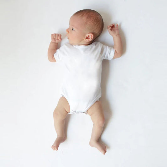 Short Sleeve Bodysuit | White