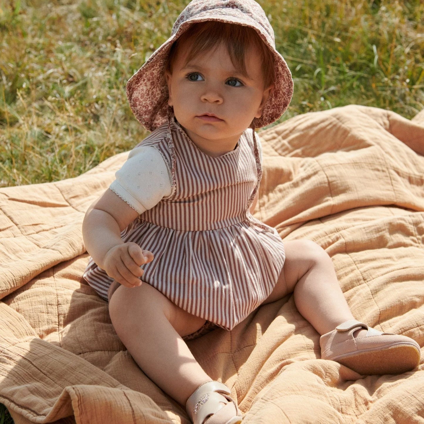 Kirsten Dress | Vintage Red Stripe