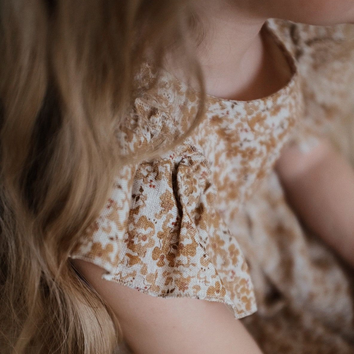Isabell Linen Dress | Mustard Floral