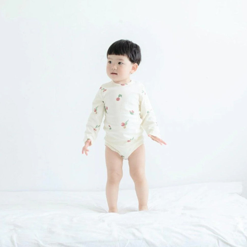 Long Sleeve Bodysuit | Berry Garden