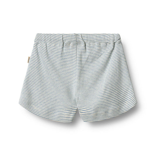 Flat back product image of soft cotton baby shorts