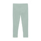 Flat back product image of light green baby leggings