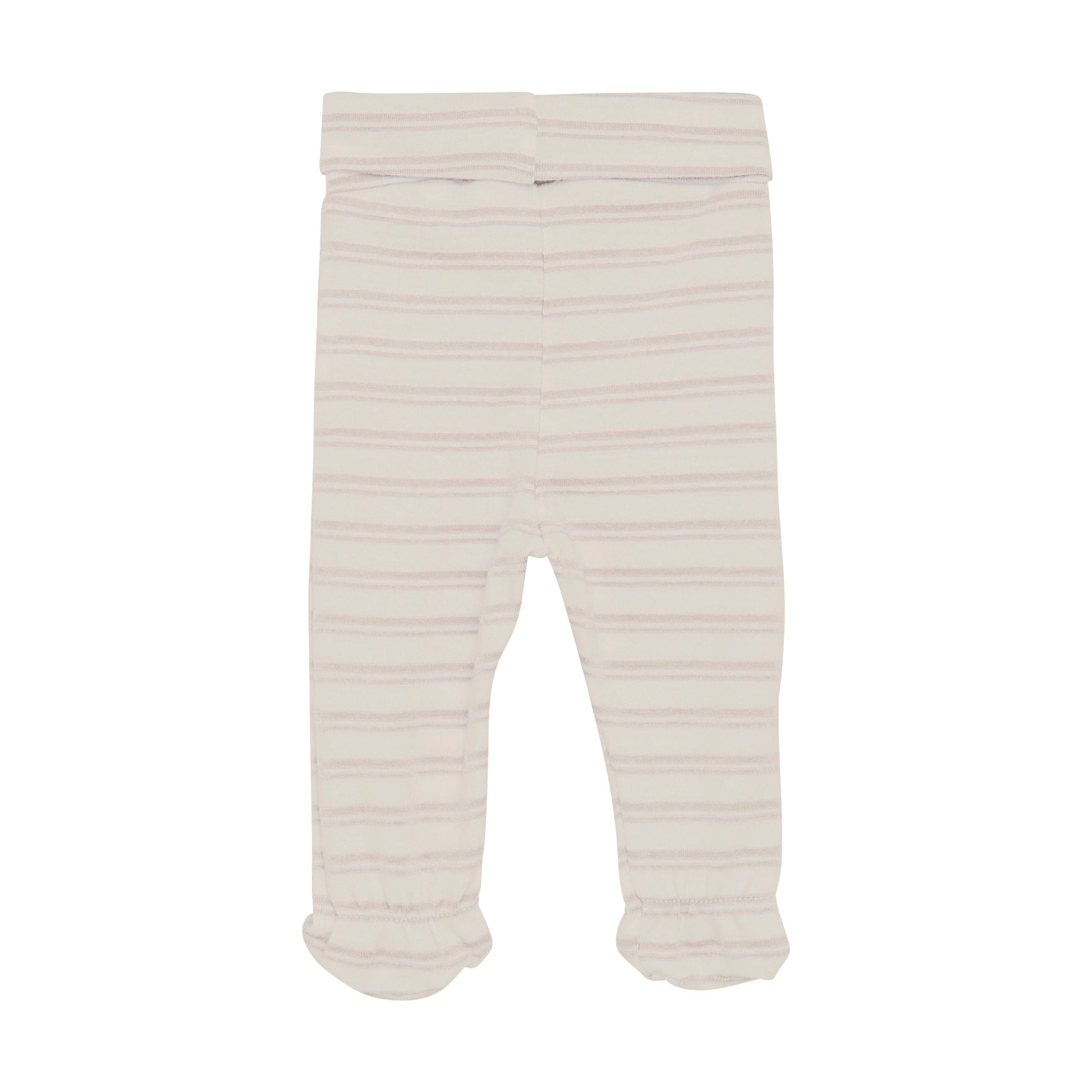 Flat back product image of footed baby leggings