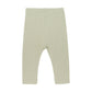 Flat back product image of baby leggings in soft green