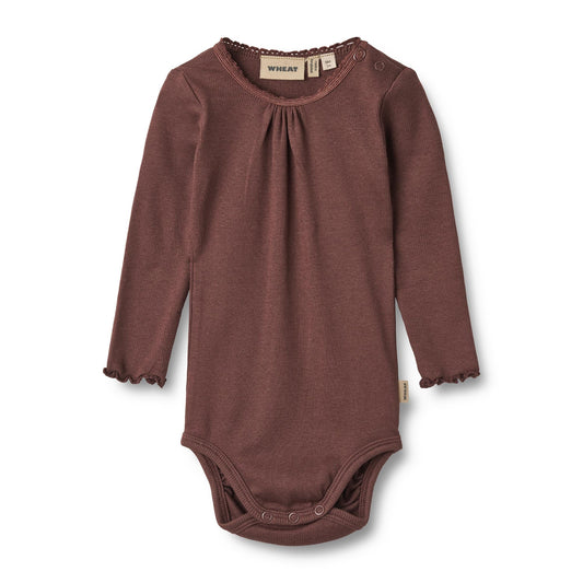 Lotta Rib Bodysuit | Eggplant