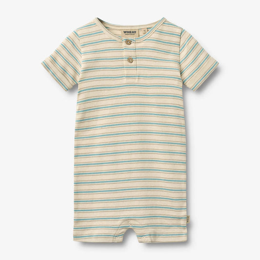 Flat front product image of summer baby playsuit