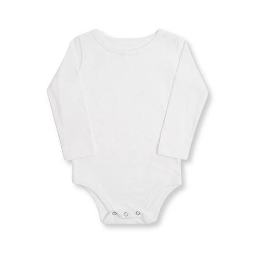 Long Sleeve Bodysuit | White