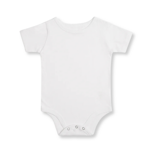 Short Sleeve Bodysuit | White