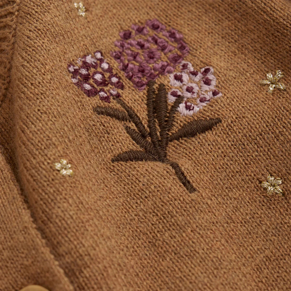 Embroidered Knit Cardigan