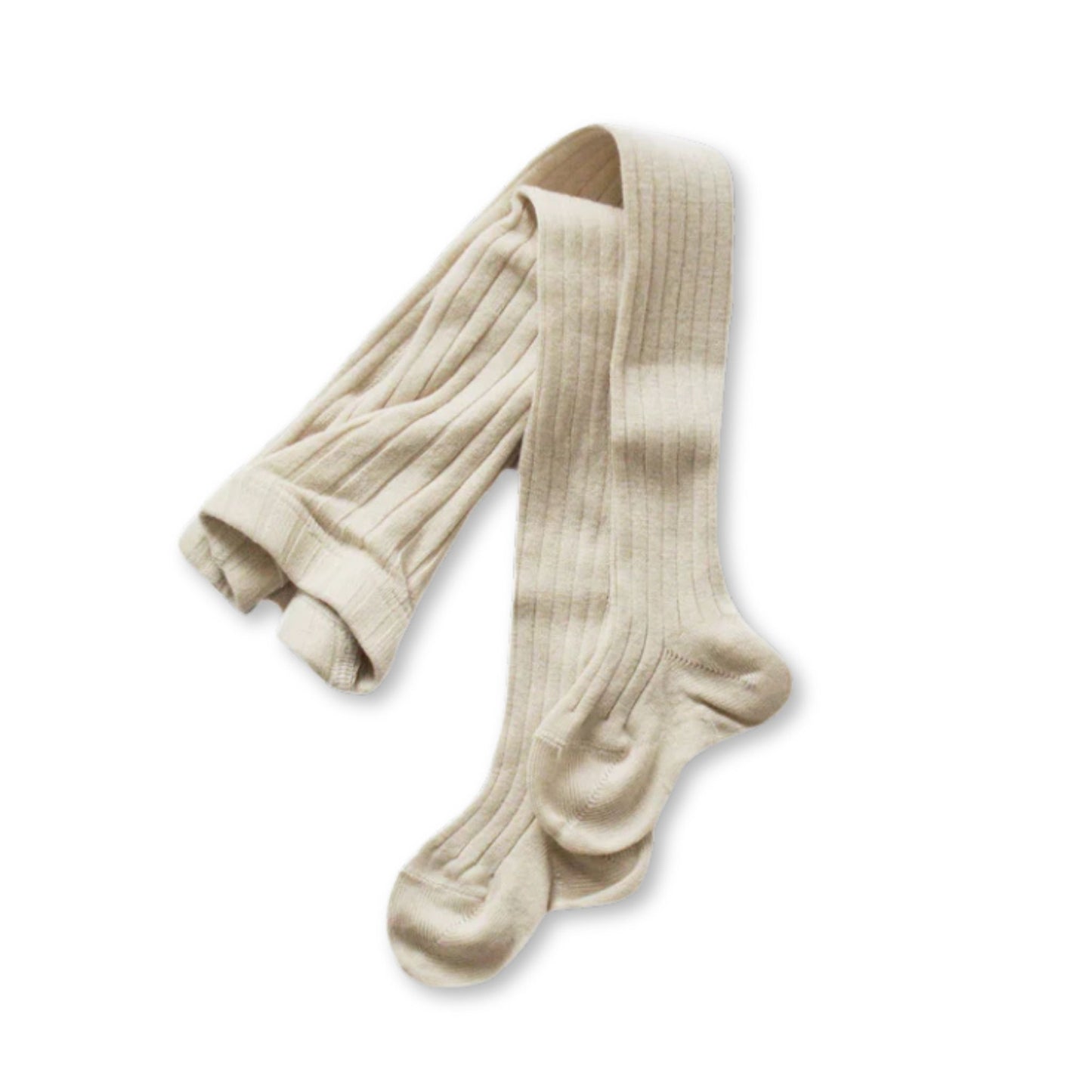Cotton Rib Tights | Linen