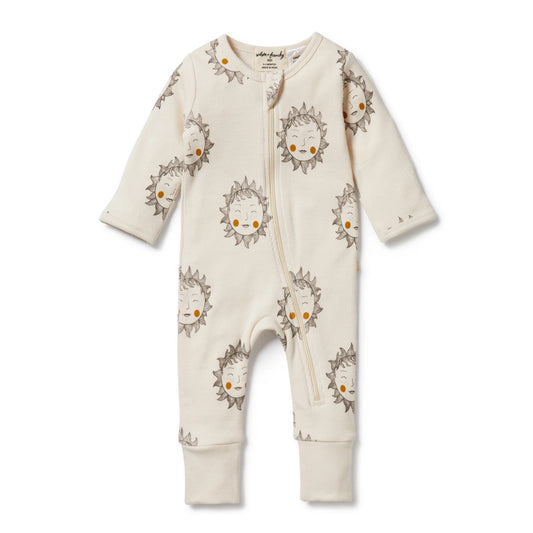 Zipper Playsuit | Shine Print