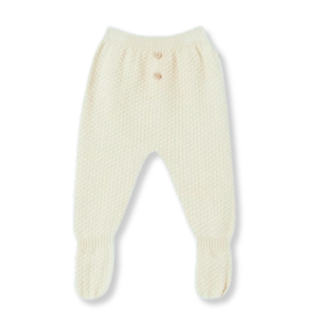 Knit Footie Pant | Ivory