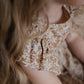 Isabell Linen Dress | Mustard Floral