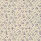 pattern detail of small violet flowers on a white background