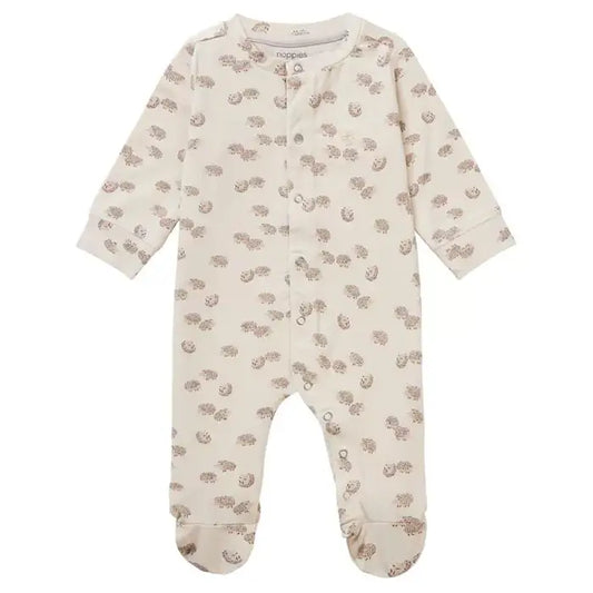 Footed Snap Playsuit | Hedgehog Print