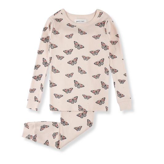 flat lay of a toddler two-piece pyjama set