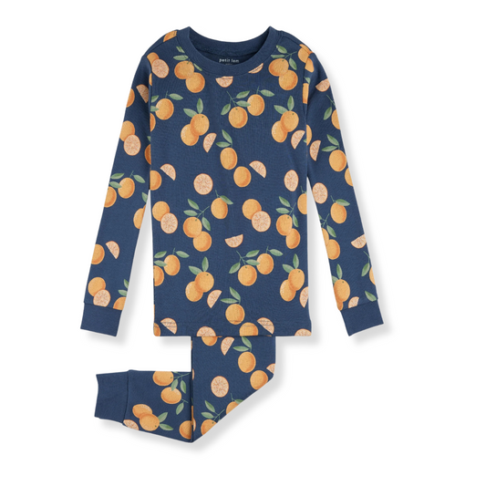 flat lay of a toddler two-piece pyjama set
