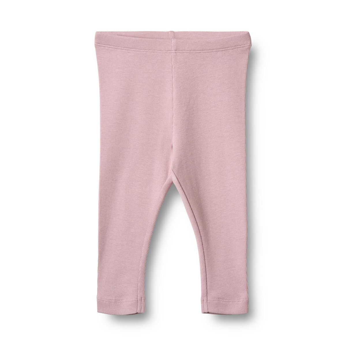 Flat front product image of rib cotton baby leggings