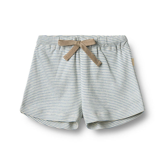 Flat front product image of soft cotton baby shorts